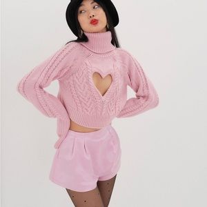 For Love and Lemons Vera Cut Out Sweater